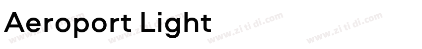 Aeroport Light字体转换